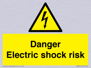 Danger Electric shock risk